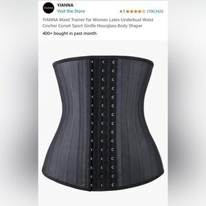 USED ONCE. 25 bones waist trainer corset